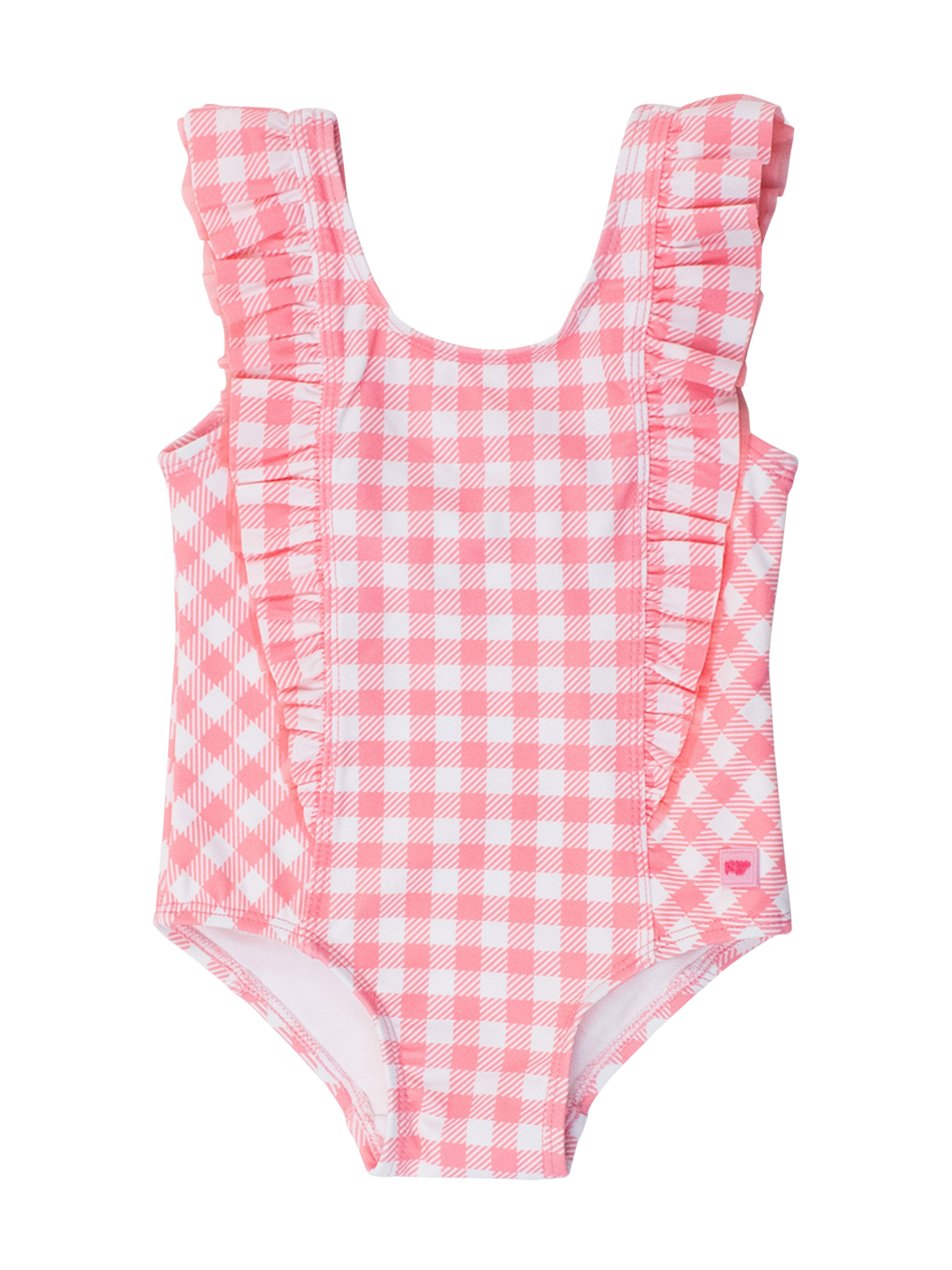 Bubblegum Pink Gingham Waterfall