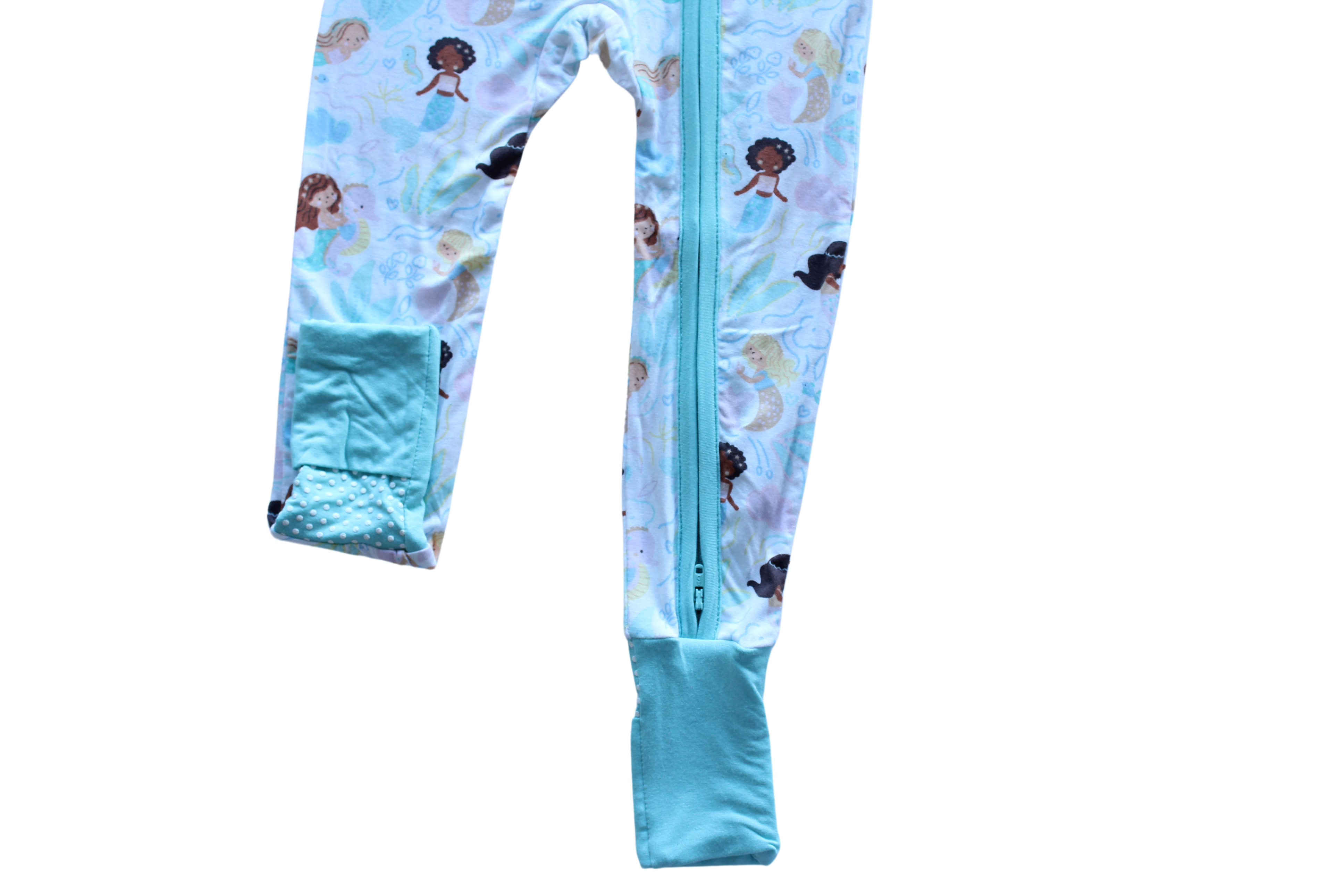Magical Mermaids 2 Way Zipper Footie