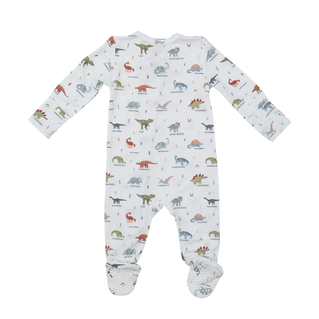 Dinosaur ABC 2 Way Zipper Footie